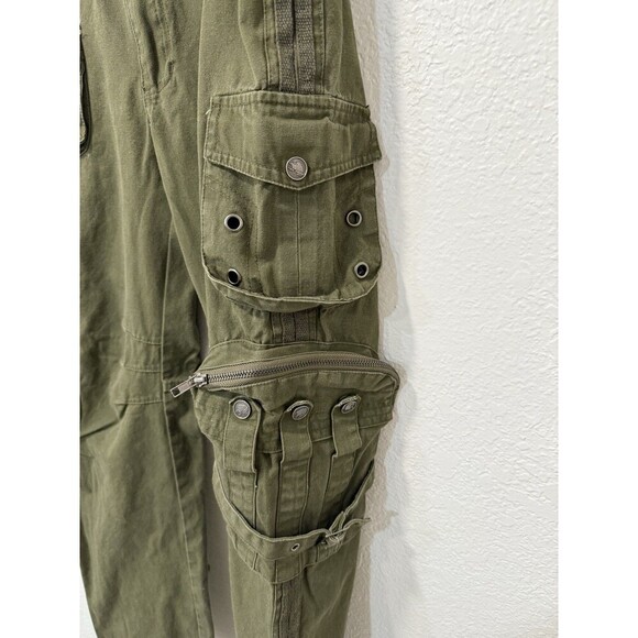 Free Knight Pants Mens 31 Green Cargo Tactical Army Military Utility Trooper Y2K - Picture 4 of 10